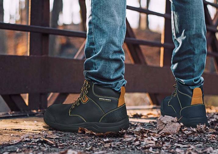 botas de trabajo de granito hombres Orthofeet 00DT158 negro botas de trabajo