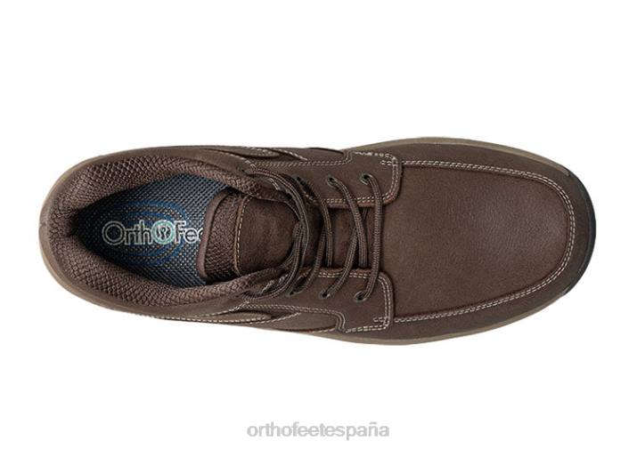 linea alta hombres Orthofeet 00DT154 marron oscuro botas