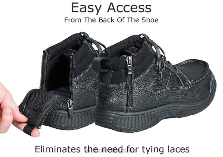 postal de guardabosques hombres Orthofeet 00DT155 negro botas