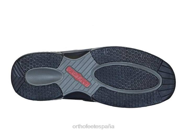 lona de porto hombres Orthofeet 00DT169 gris zapatos casuales