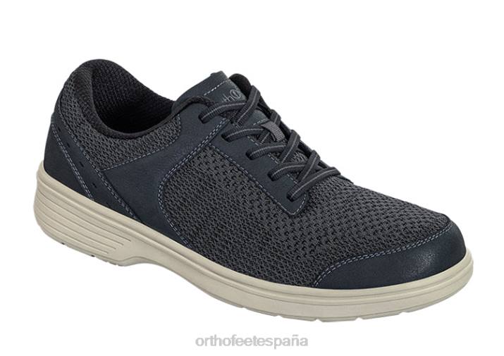 tabor hombres Orthofeet 00DT163 carbón zapatos casuales