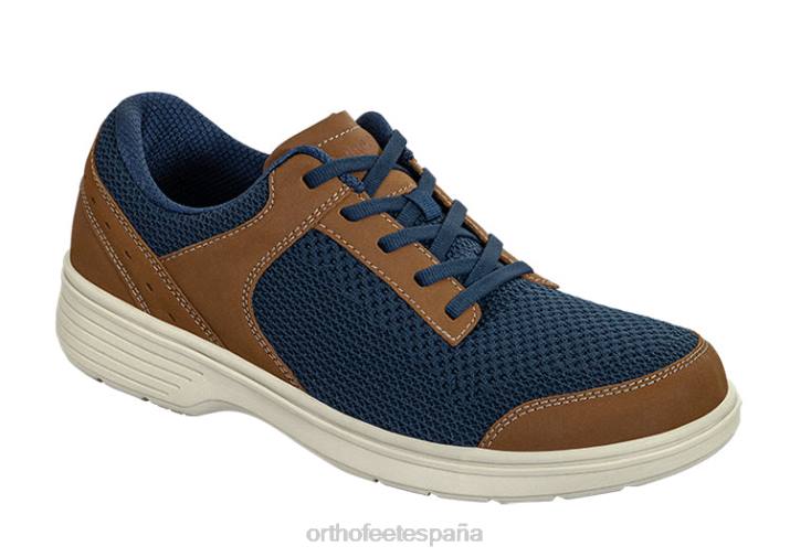 tabor hombres Orthofeet 00DT164 azul zapatos casuales