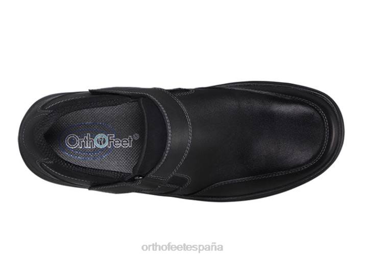 zodíaco hombres Orthofeet 00DT174 negro zapatos casuales