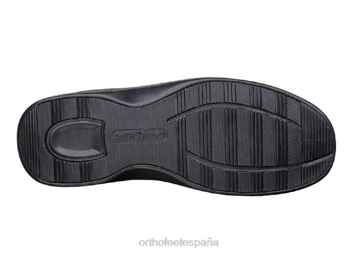 zodíaco hombres Orthofeet 00DT174 negro zapatos casuales