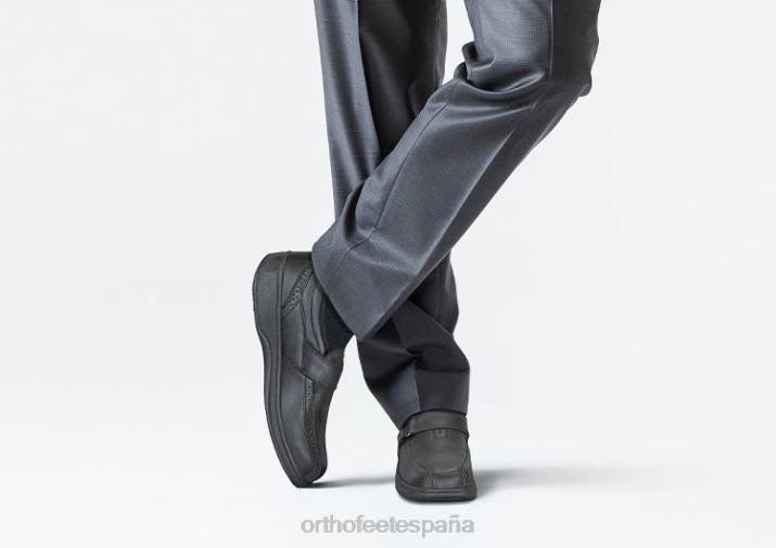 centro de lincoln hombres Orthofeet 00DT173 negro Zapatos de vestir