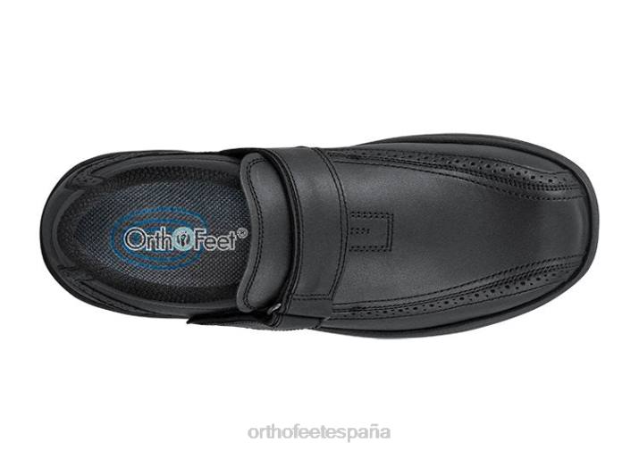 centro de lincoln hombres Orthofeet 00DT173 negro Zapatos de vestir