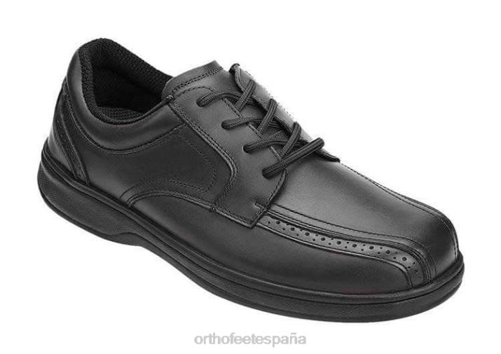 gramo hombres Orthofeet 00DT170 negro Zapatos de vestir