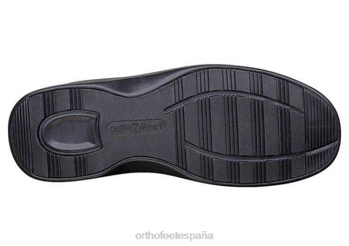 gramo hombres Orthofeet 00DT170 negro Zapatos de vestir