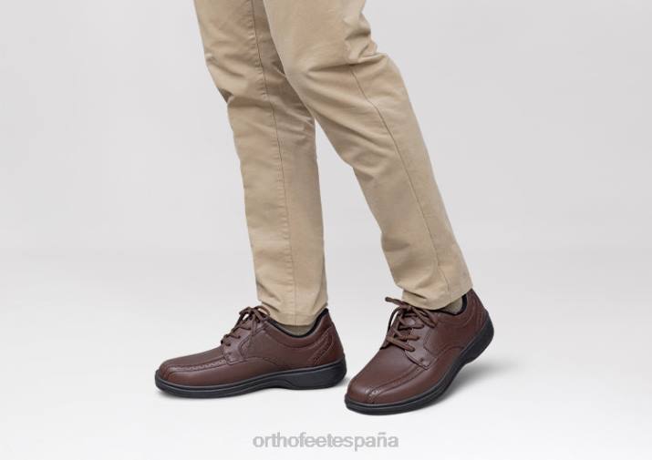 gramo hombres Orthofeet 00DT171 marrón Zapatos de vestir