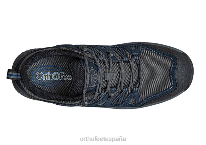 Sorrento hombres Orthofeet 00DT146 gris/azul zapatillas