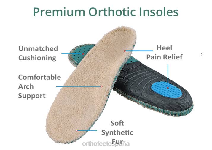 asheville hombres Orthofeet 00DT179 marrón zapatillas