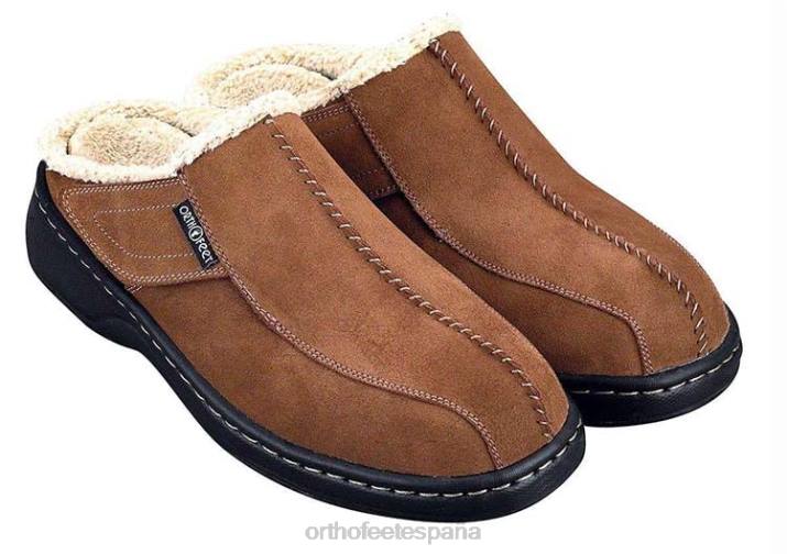 asheville hombres Orthofeet 00DT179 marrón zapatillas