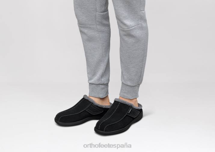 asheville hombres Orthofeet 00DT180 negro zapatillas