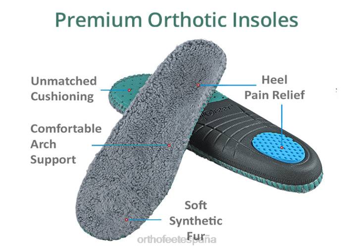 asheville hombres Orthofeet 00DT180 negro zapatillas