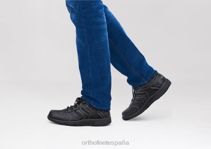 empalizadas del pacífico a prueba de agua hombres Orthofeet 00DT140 negro zapatillas