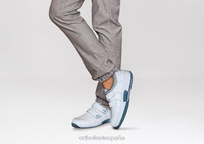 álamo hombres Orthofeet 00DT144 blanco zapatillas