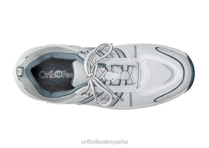monterey bay sin corbata hombres Orthofeet 00DT142 blanco zapatillas
