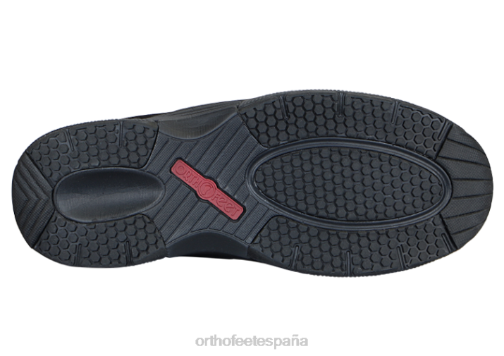 monterey bay sin corbata hombres Orthofeet 00DT143 negro zapatillas