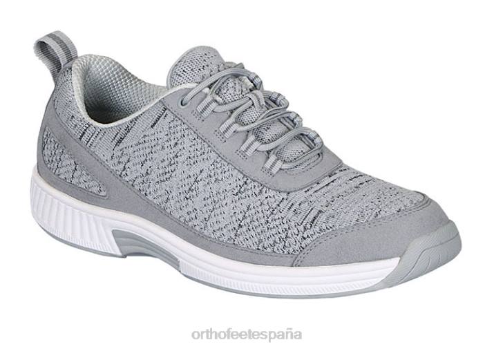 punto elástico de lava hombres Orthofeet 00DT131 gris zapatillas