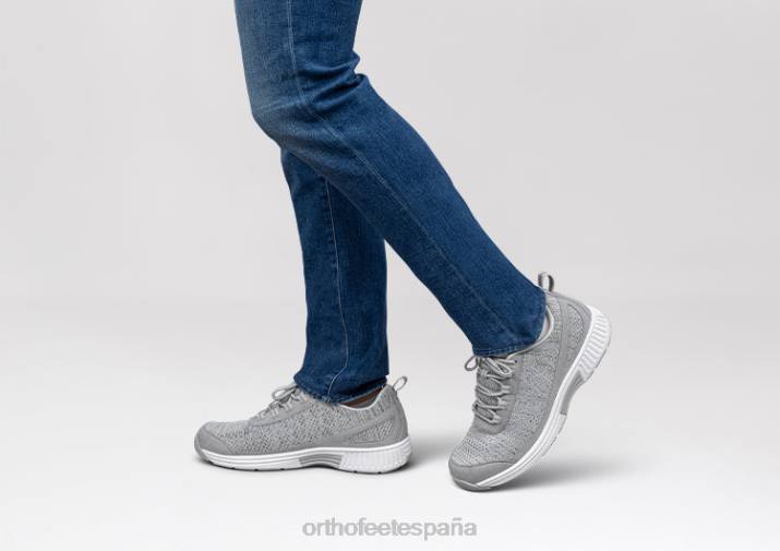 punto elástico de lava hombres Orthofeet 00DT131 gris zapatillas