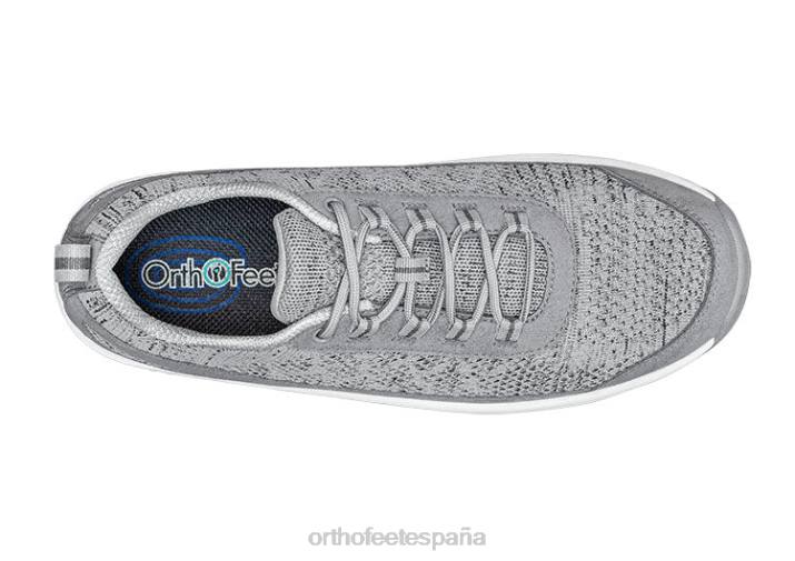 punto elástico de lava hombres Orthofeet 00DT131 gris zapatillas