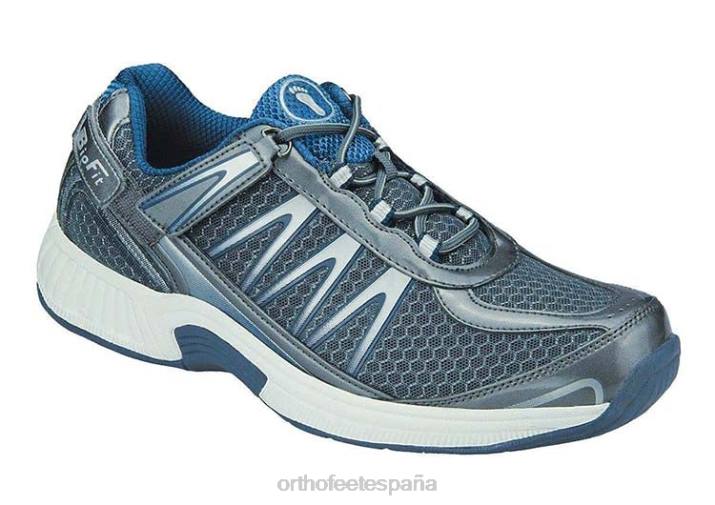 sprint sin corbata hombres Orthofeet 00DT136 gris zapatillas