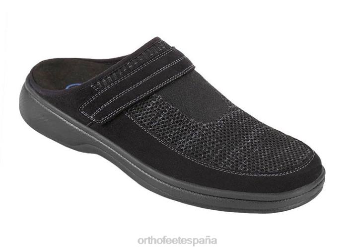 tejido elástico hudson hombres Orthofeet 00DT177 negro zapatillas