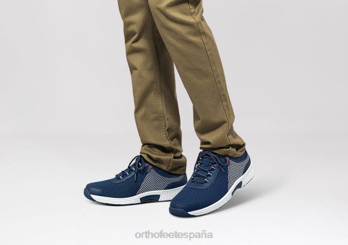tramo de agua de borde hombres Orthofeet 00DT133 azul zapatillas