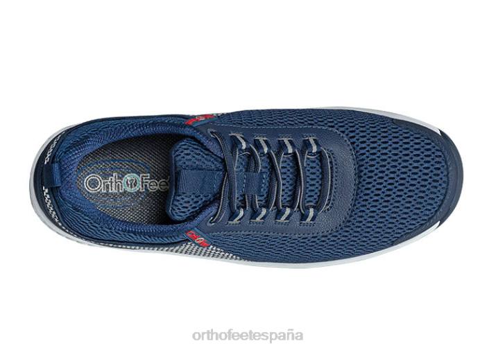 tramo de agua de borde hombres Orthofeet 00DT133 azul zapatillas