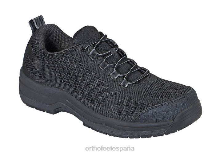 zapatos de trabajo cobalto hombres Orthofeet 00DT162 negro zapatillas