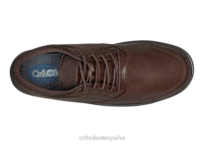 Milán mujer Orthofeet 00DT77 marron oscuro botas