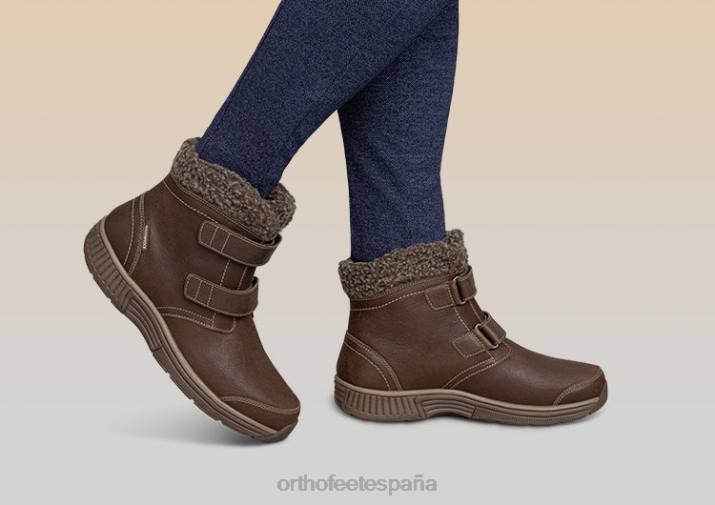 florencia impermeable mujer Orthofeet 00DT80 marrón botas