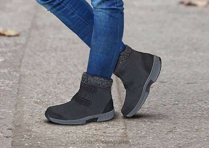 florencia impermeable mujer Orthofeet 00DT81 negro botas