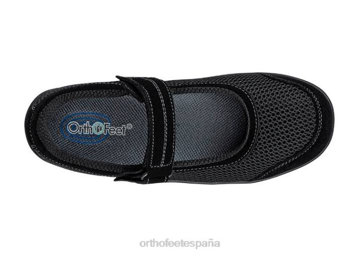 chattanooga mujer Orthofeet 00DT110 negro zapatos casuales