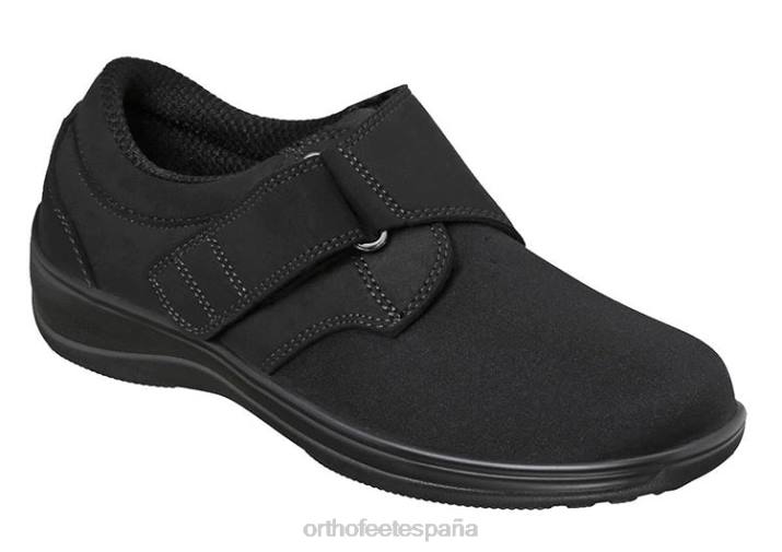estiramiento wichita mujer Orthofeet 00DT93 negro zapatos casuales