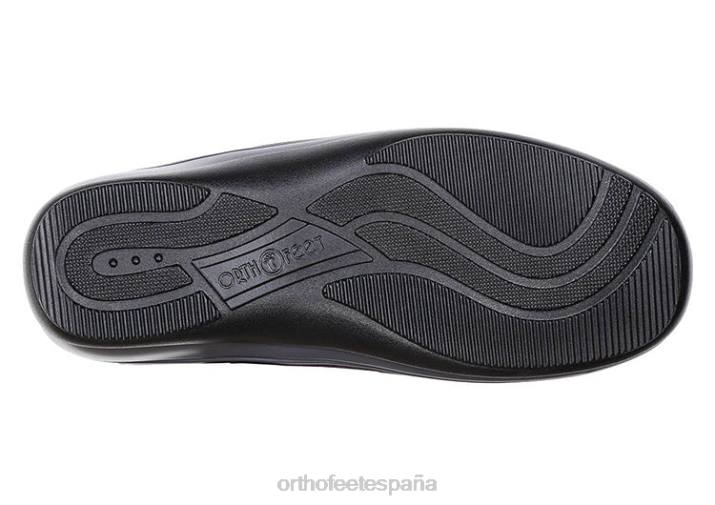 estiramiento wichita mujer Orthofeet 00DT93 negro zapatos casuales