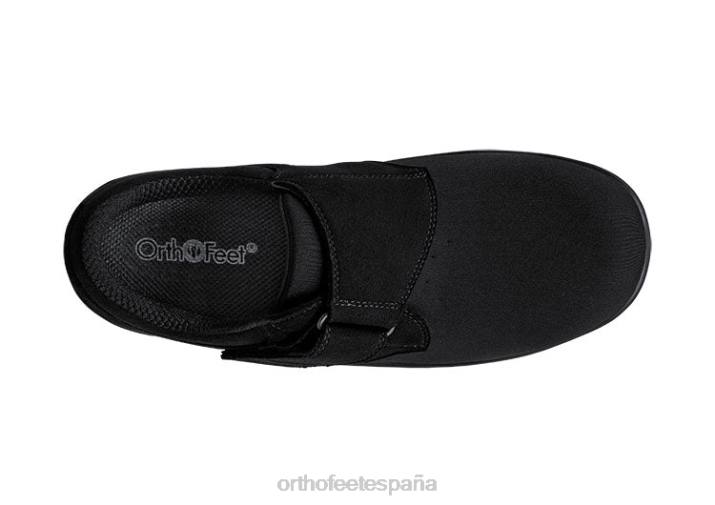 estiramiento wichita mujer Orthofeet 00DT93 negro zapatos casuales