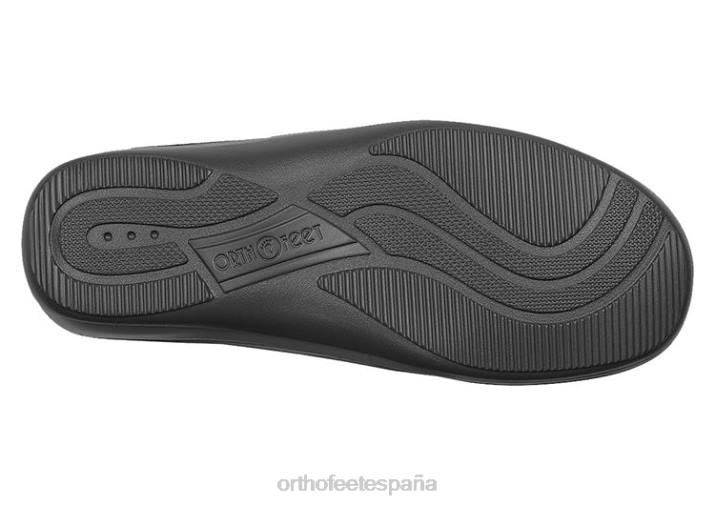 lana de volcán mujer Orthofeet 00DT94 negro zapatos casuales