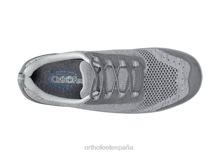 punto elástico palma mujer Orthofeet 00DT102 gris zapatos casuales