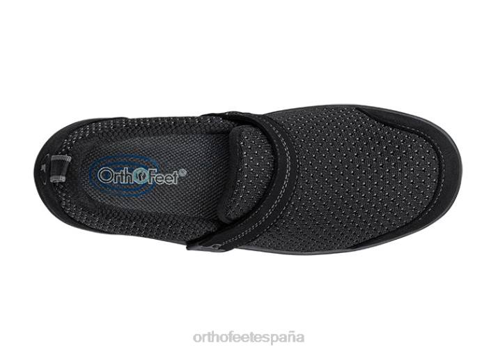 tramo de quincy mujer Orthofeet 00DT104 negro zapatos casuales
