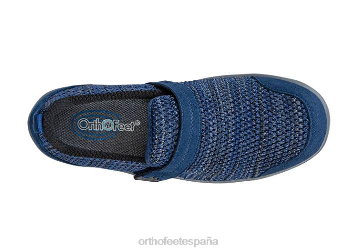 tramo de quincy mujer Orthofeet 00DT105 azul zapatos casuales
