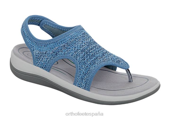 Lira mujer Orthofeet 00DT31 azul sandalias