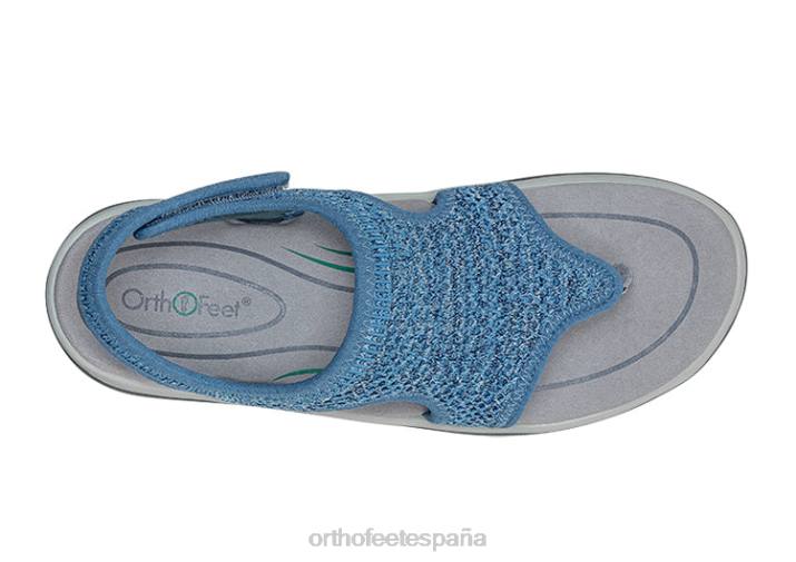 Lira mujer Orthofeet 00DT31 azul sandalias