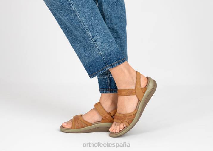 Paloma mujer Orthofeet 00DT11 camello sandalias