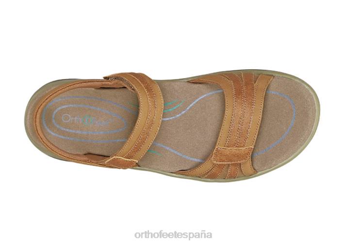 Paloma mujer Orthofeet 00DT11 camello sandalias