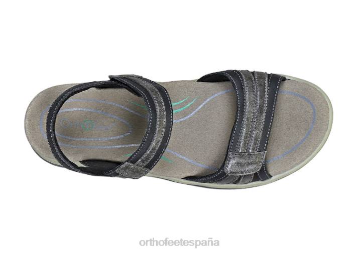 Paloma mujer Orthofeet 00DT12 negro sandalias