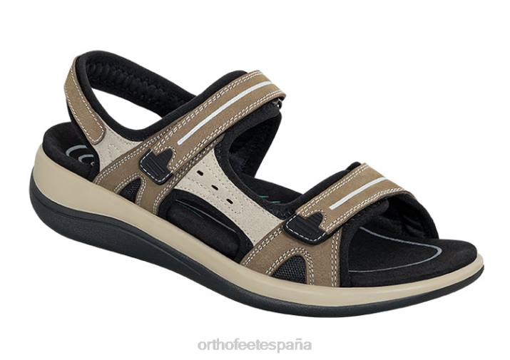 Venecia mujer Orthofeet 00DT1 marrón sandalias