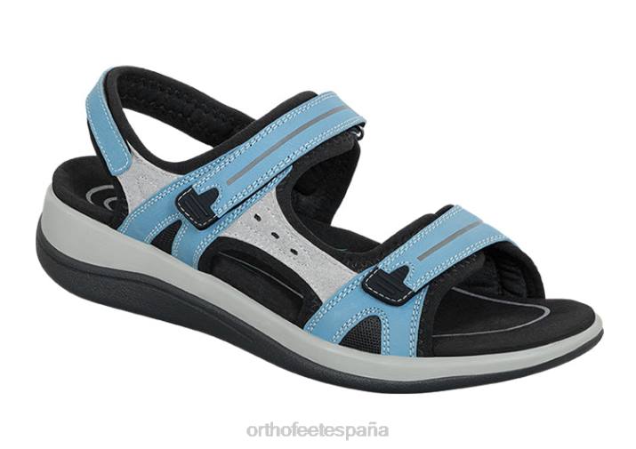 Venecia mujer Orthofeet 00DT3 azul sandalias