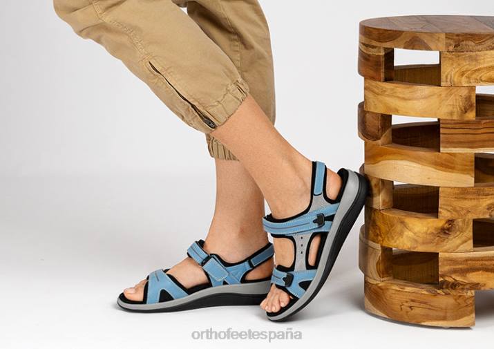 Venecia mujer Orthofeet 00DT3 azul sandalias