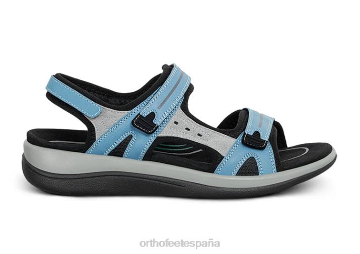 Venecia mujer Orthofeet 00DT3 azul sandalias